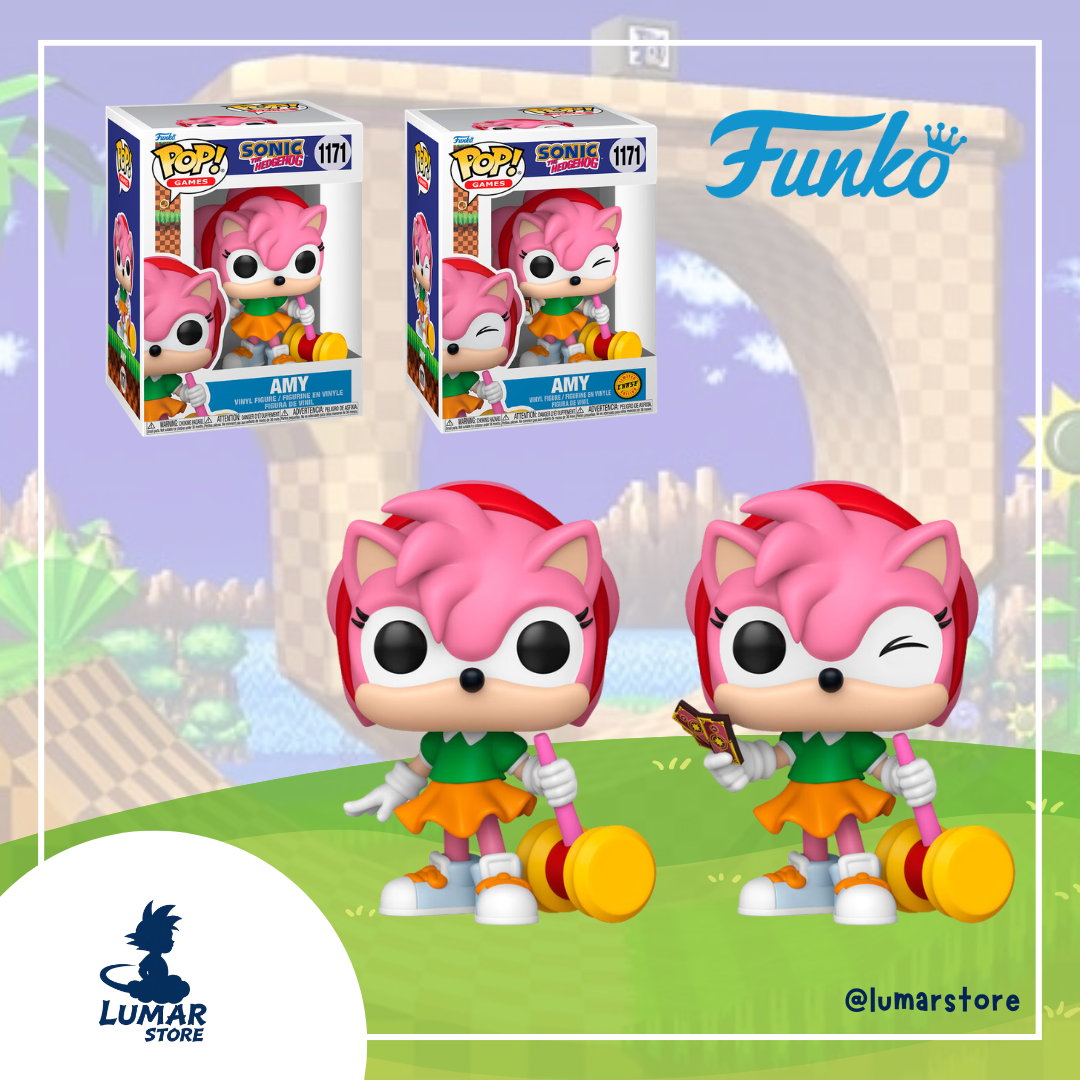 Bundle Funko POP! Games 1171 - Amy Rose (Regular + Chase) | Sonic the Hedgehog