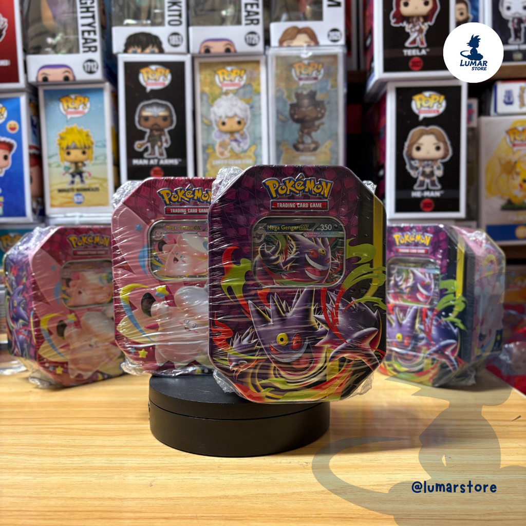 Pokémon TCG: Lata Summer ex Tin 2026 - Mega Gengar / Mega Clefable (Inglés)