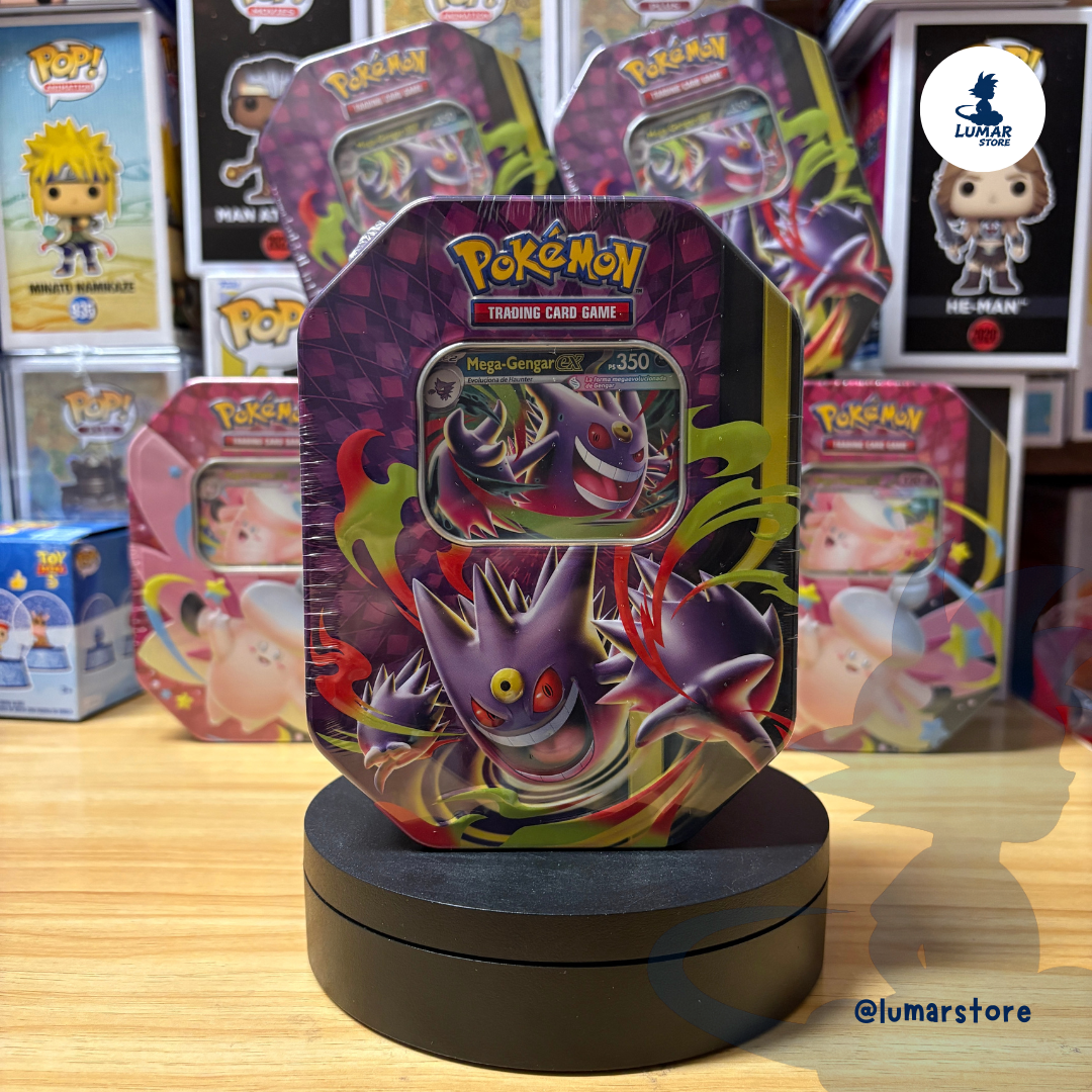 Pokémon TCG: Lata Summer ex Tin 2026 - Mega Gengar / Mega Clefable (Español)