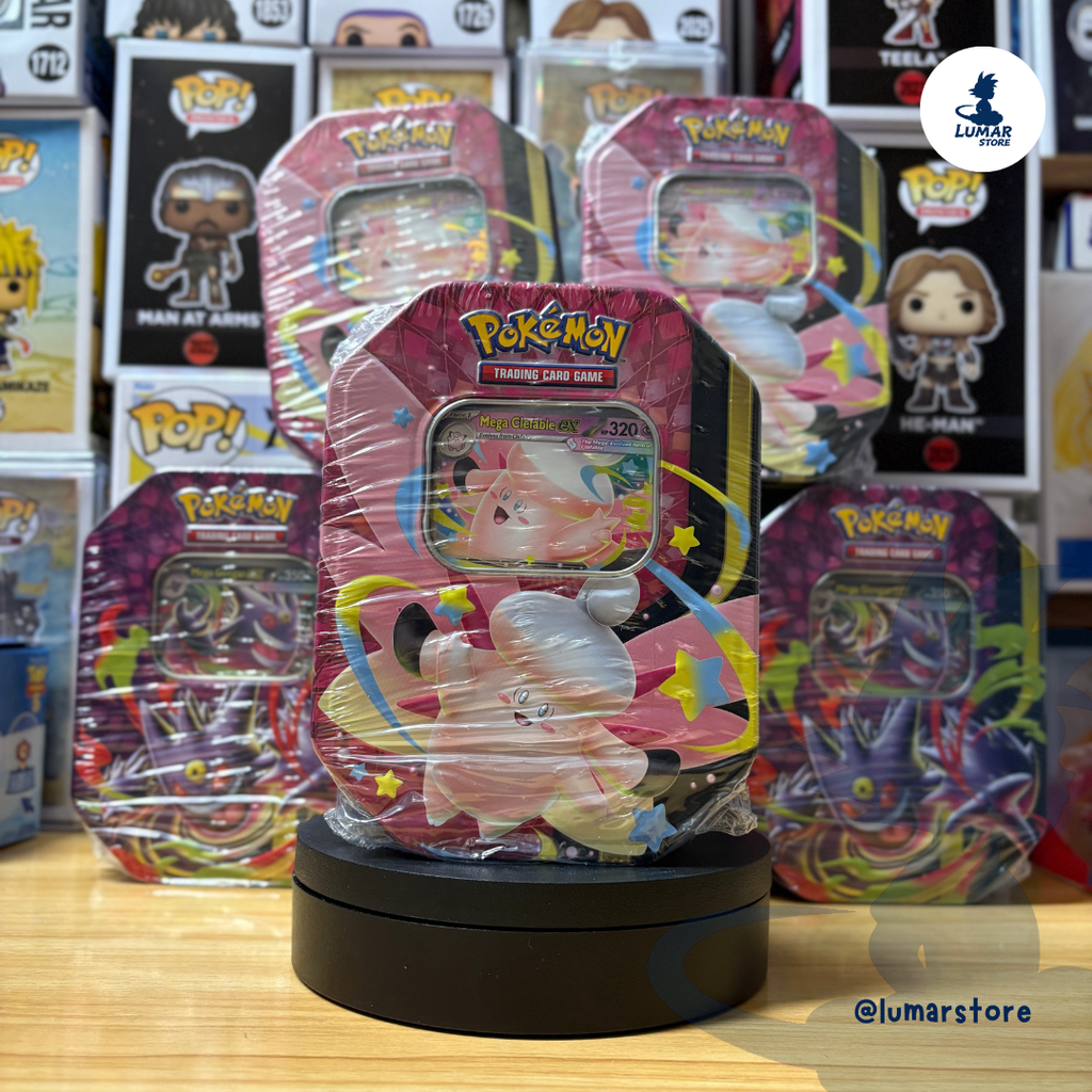Pokémon TCG: Lata Summer ex Tin 2026 - Mega Gengar / Mega Clefable (Inglés)