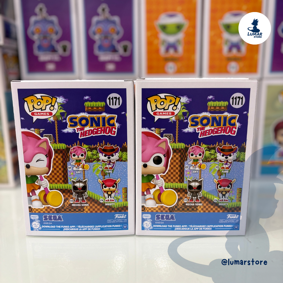 Bundle Funko POP! Games 1171 - Amy Rose (Regular + Chase) | Sonic the Hedgehog