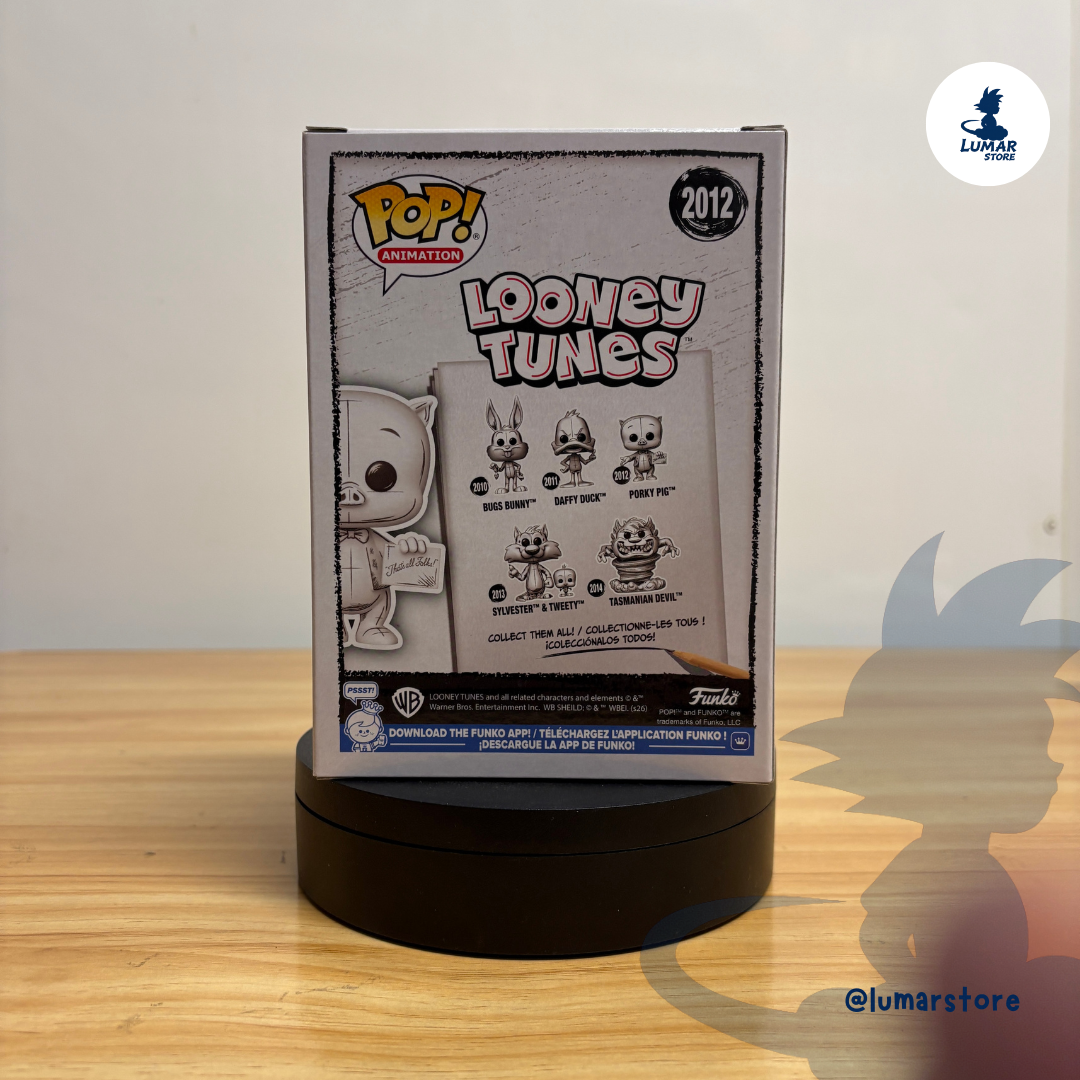 Funko Pop! Animation: Looney Tunes #2012 Porky Pig (Deco Sketch Edition)