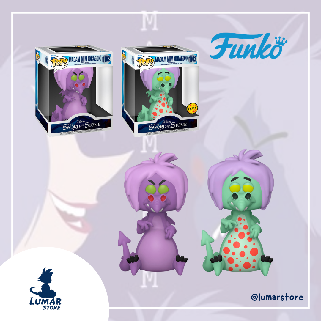 BUNDLE Funko Pop! 1102 - Madam Mim Dragón (Disney) | Set Regular + CHASE