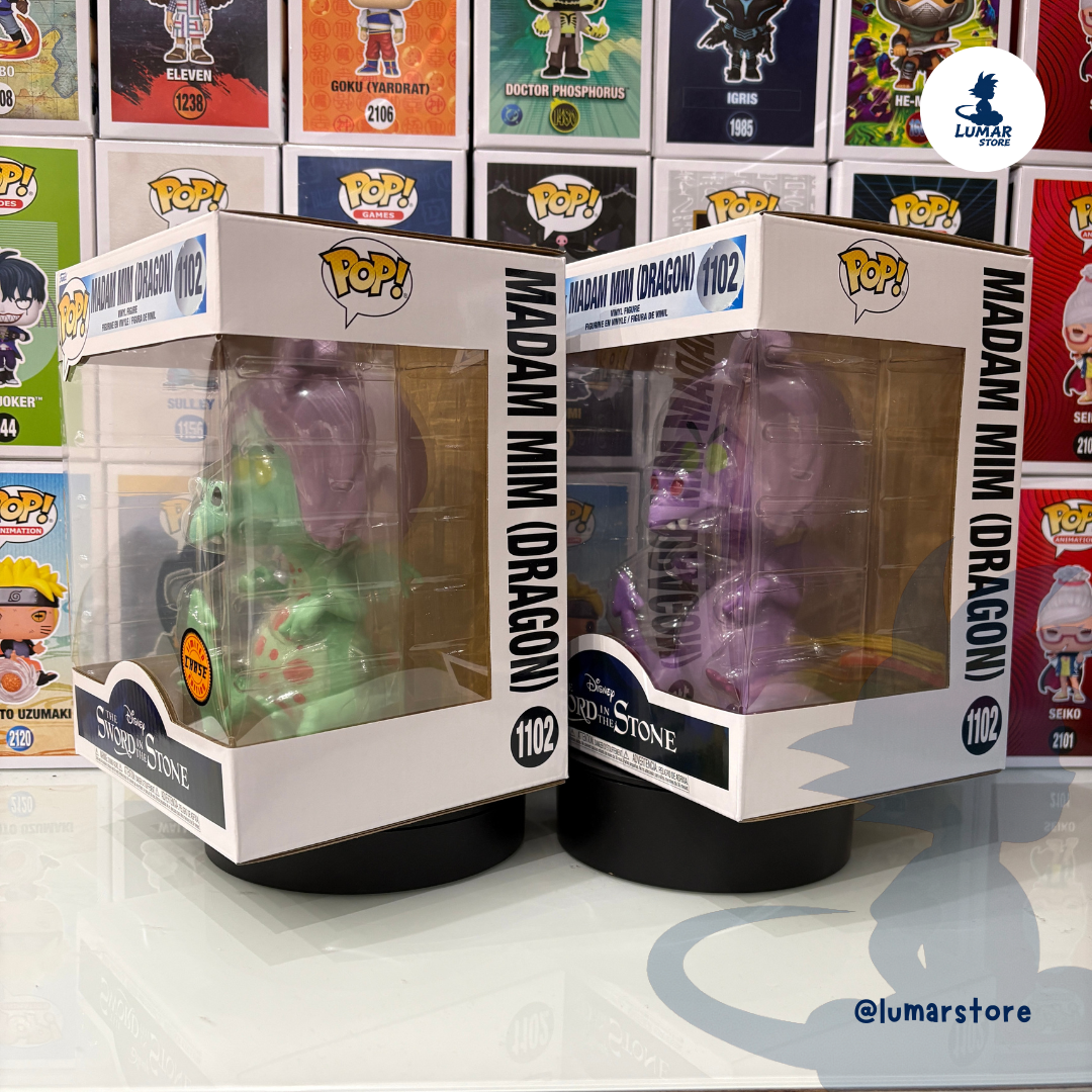 BUNDLE Funko Pop! 1102 - Madam Mim Dragón (Disney) | Set Regular + CHASE