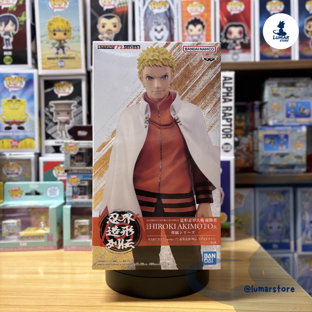 Banpresto Naruto 72 Series: Naruto Uzumaki (Séptimo Hokage / Escultura Hiroki Akimoto) 24cm
