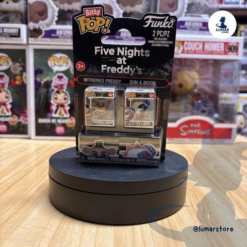 Blíster 2 Figuras Bitty POP! Five Nights at Freddy's: Withered Freddy & Sun & Moon