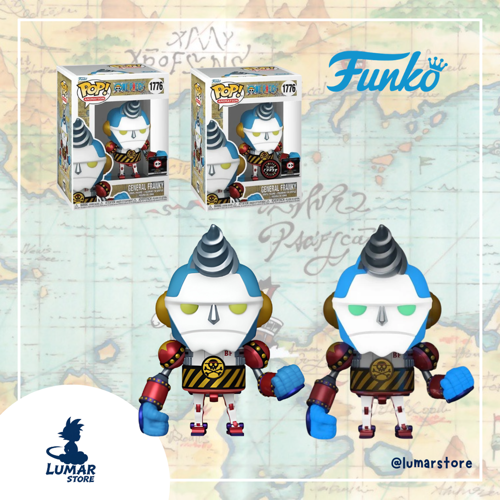 Bundle Funko POP! Animation 1776 - General Franky [Chalice Exclusive] (Regular + Chase) | One Piece