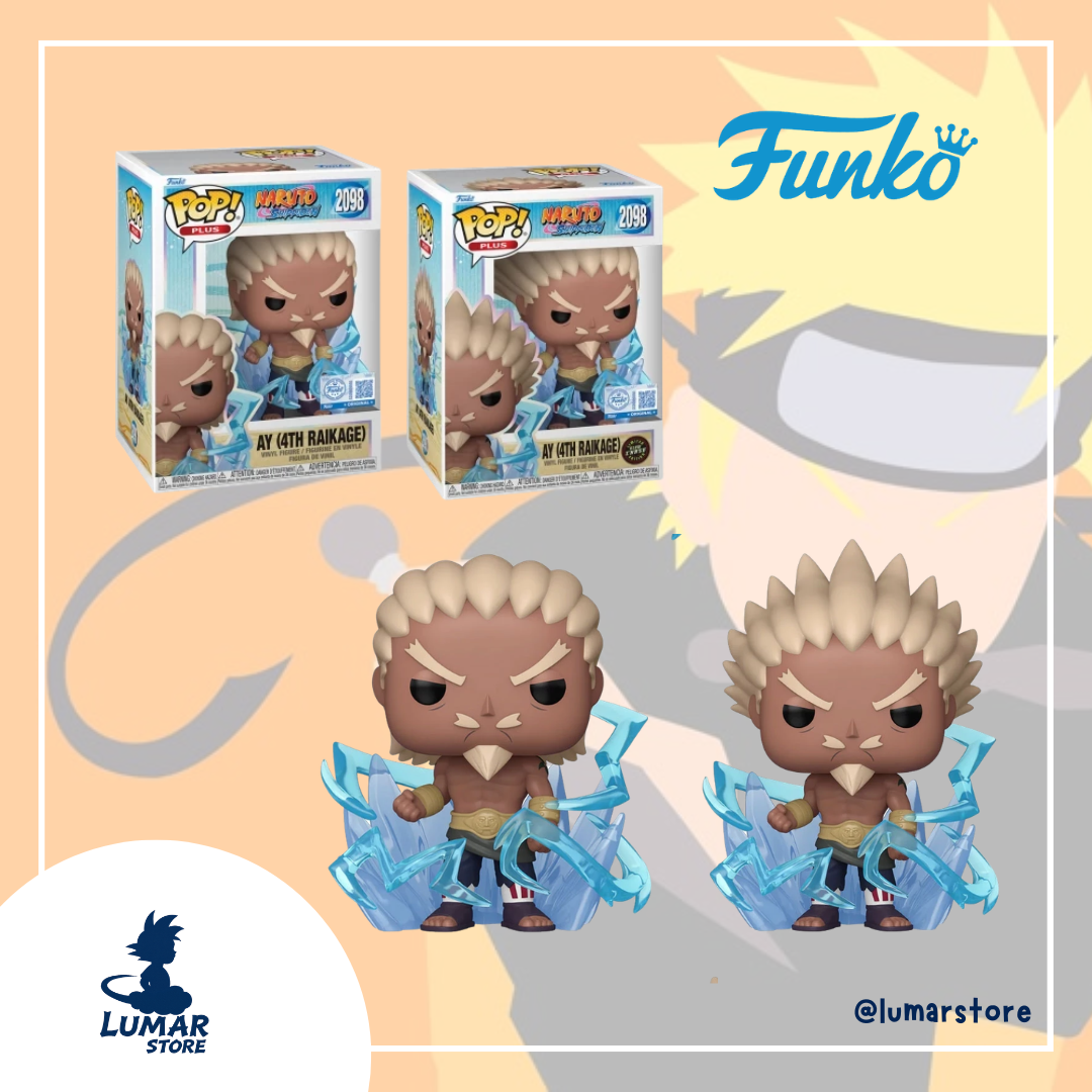 Bundle Funko POP! Animation 2098 - Ay 4th Raikage (Regular + Glow Chase) | Naruto Shippuden