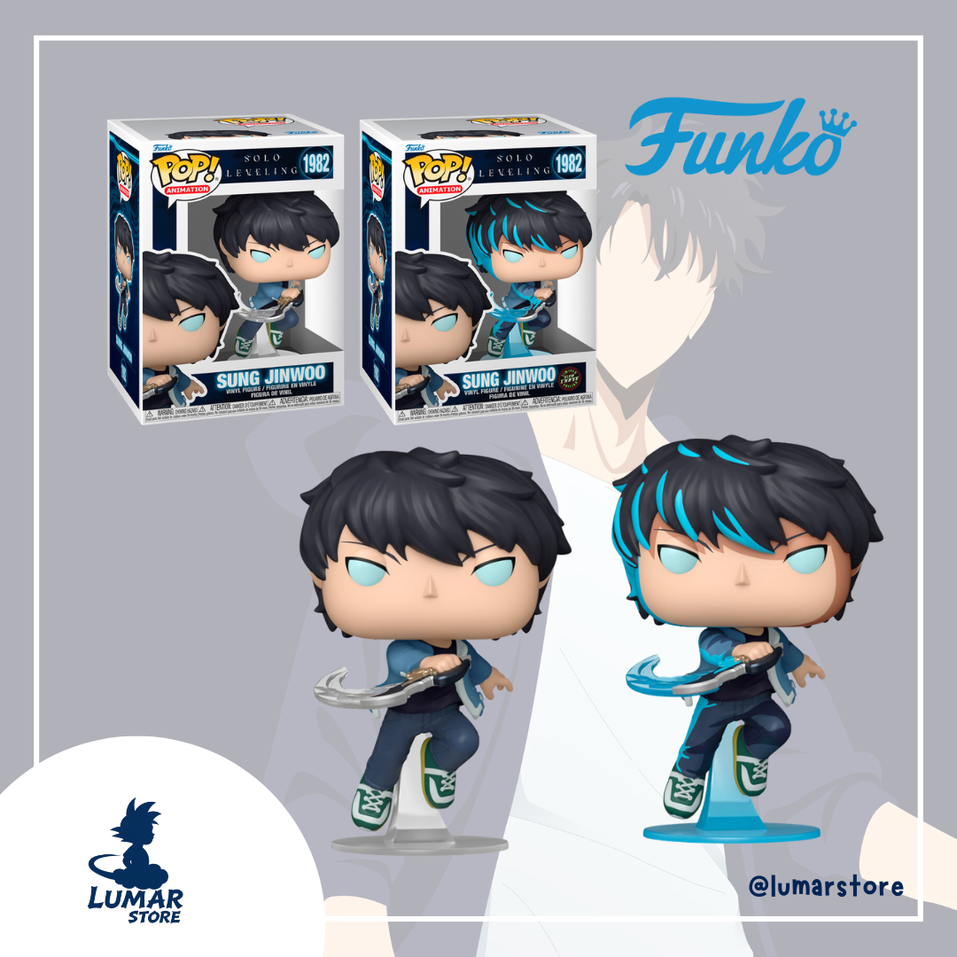 Bundle Funko Pop! Animation 1982 - Sung Jinwoo (Regular + Chase) | Solo Leveling
