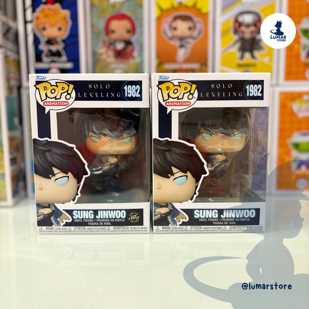 Bundle Funko Pop! Animation 1982 - Sung Jinwoo (Regular + Chase) | Solo Leveling