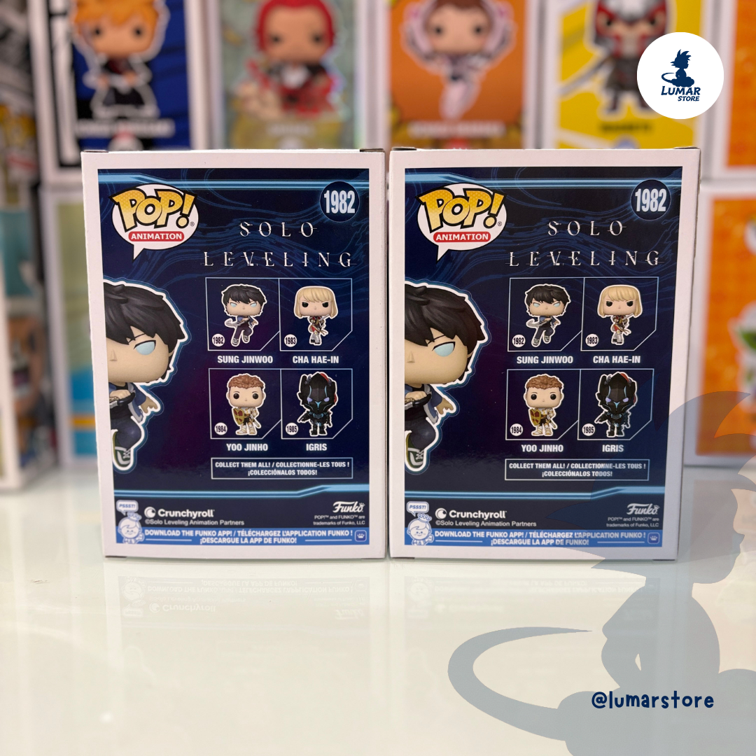 Bundle Funko Pop! Animation 1982 - Sung Jinwoo (Regular + Chase) | Solo Leveling