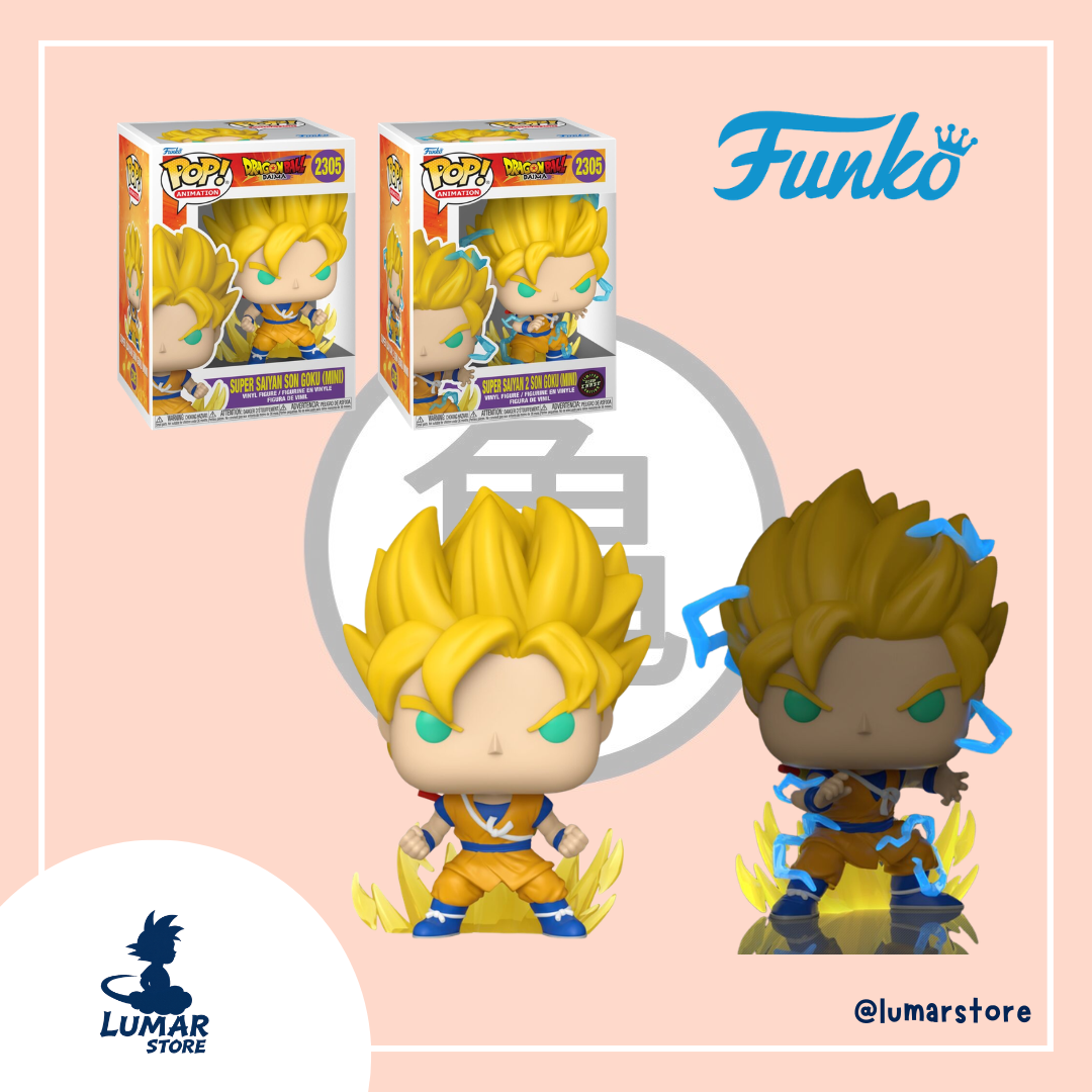 Bundle Funko Pop! Animation: Dragon Ball Daima - Super Saiyan Son Goku (Mini) (2305) | Regular + Glow Chase