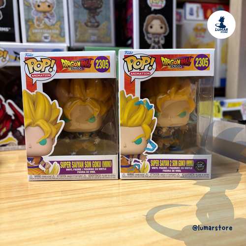 Bundle Funko Pop! Animation: Dragon Ball Daima - Super Saiyan Son Goku (Mini) (2305) | Regular + Glow Chase