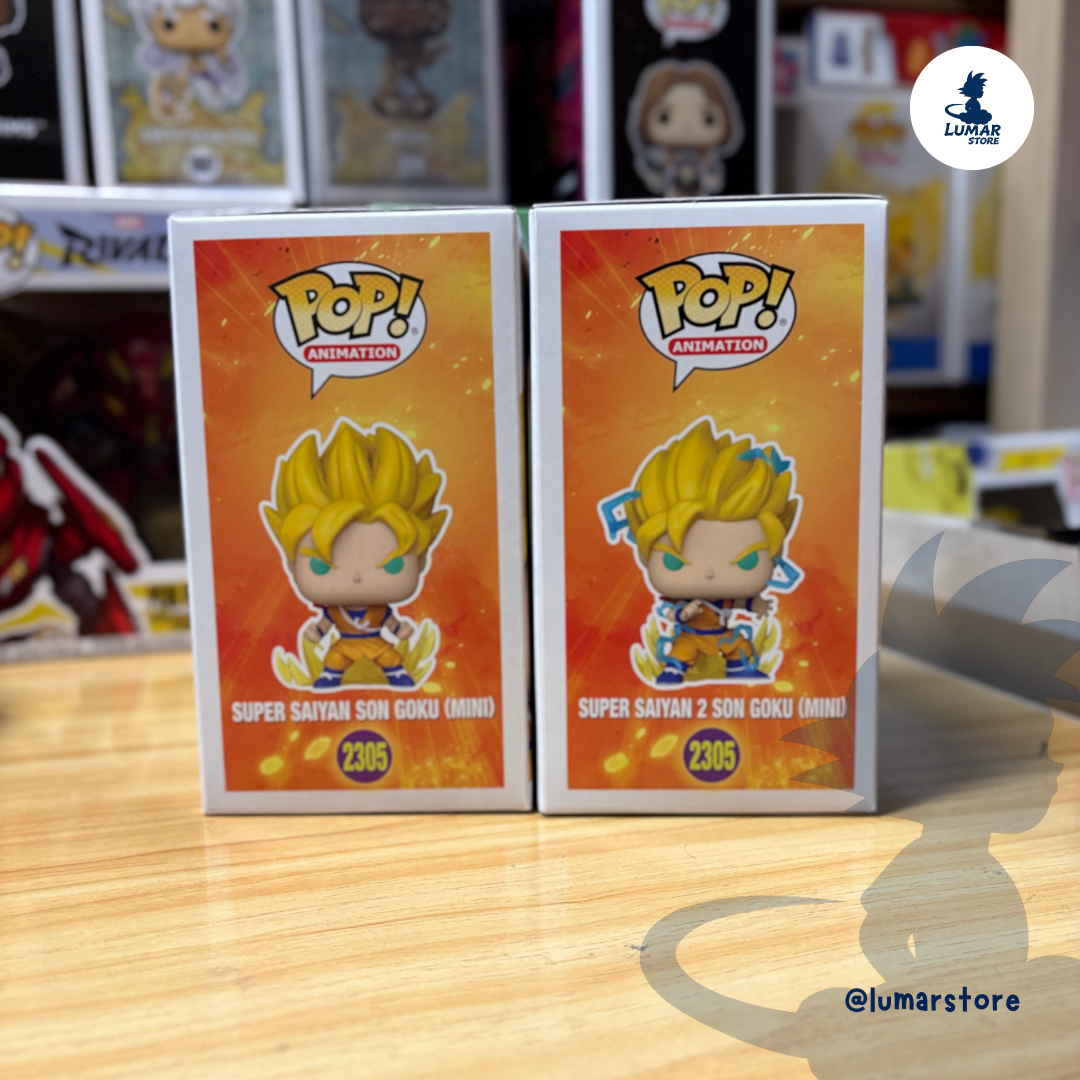 Bundle Funko Pop! Animation: Dragon Ball Daima - Super Saiyan Son Goku (Mini) (2305) | Regular + Glow Chase