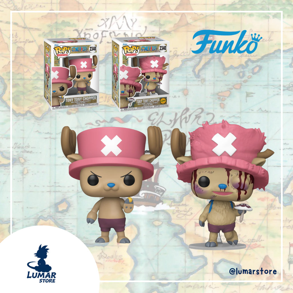 Bundle Funko Pop! Animation: One Piece #2340 Tony Tony Chopper (Regular + Chase)