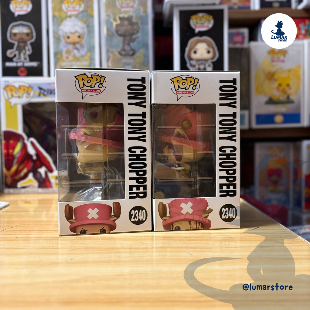 Bundle Funko Pop! Animation: One Piece #2340 Tony Tony Chopper (Regular + Chase)