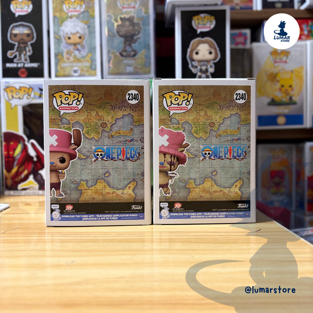 Bundle Funko Pop! Animation: One Piece #2340 Tony Tony Chopper (Regular + Chase)