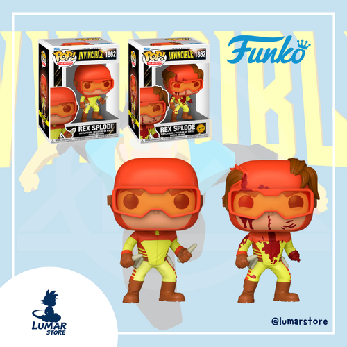 Bundle Funko Pop! Television: Invincible - Rex Splode (1862) [Regular + Chase]