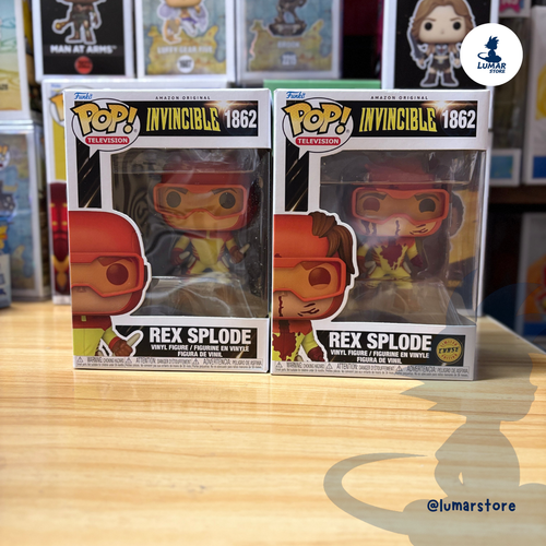 Bundle Funko Pop! Television: Invincible - Rex Splode (1862) [Regular + Chase]