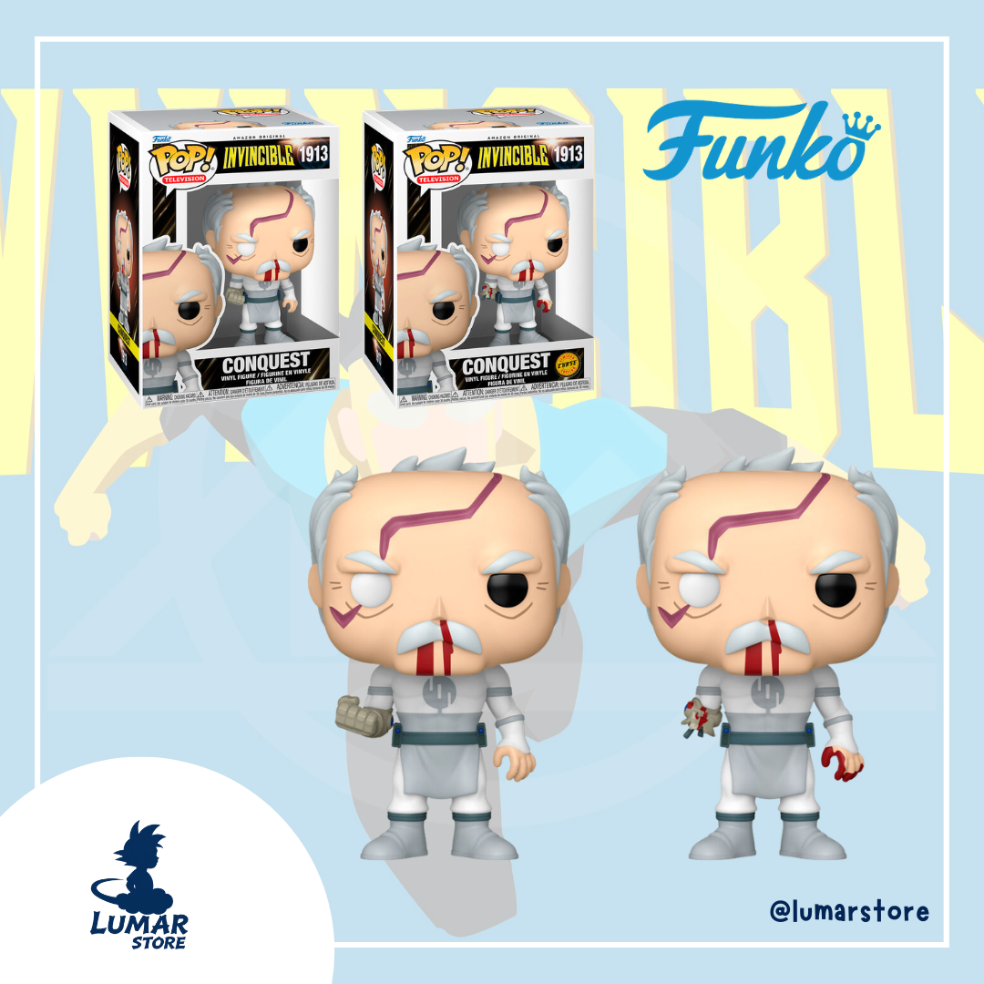 Bundle Funko Pop! Television: Invincible #1913 Conquest (Regular + Limited Chase Edition)