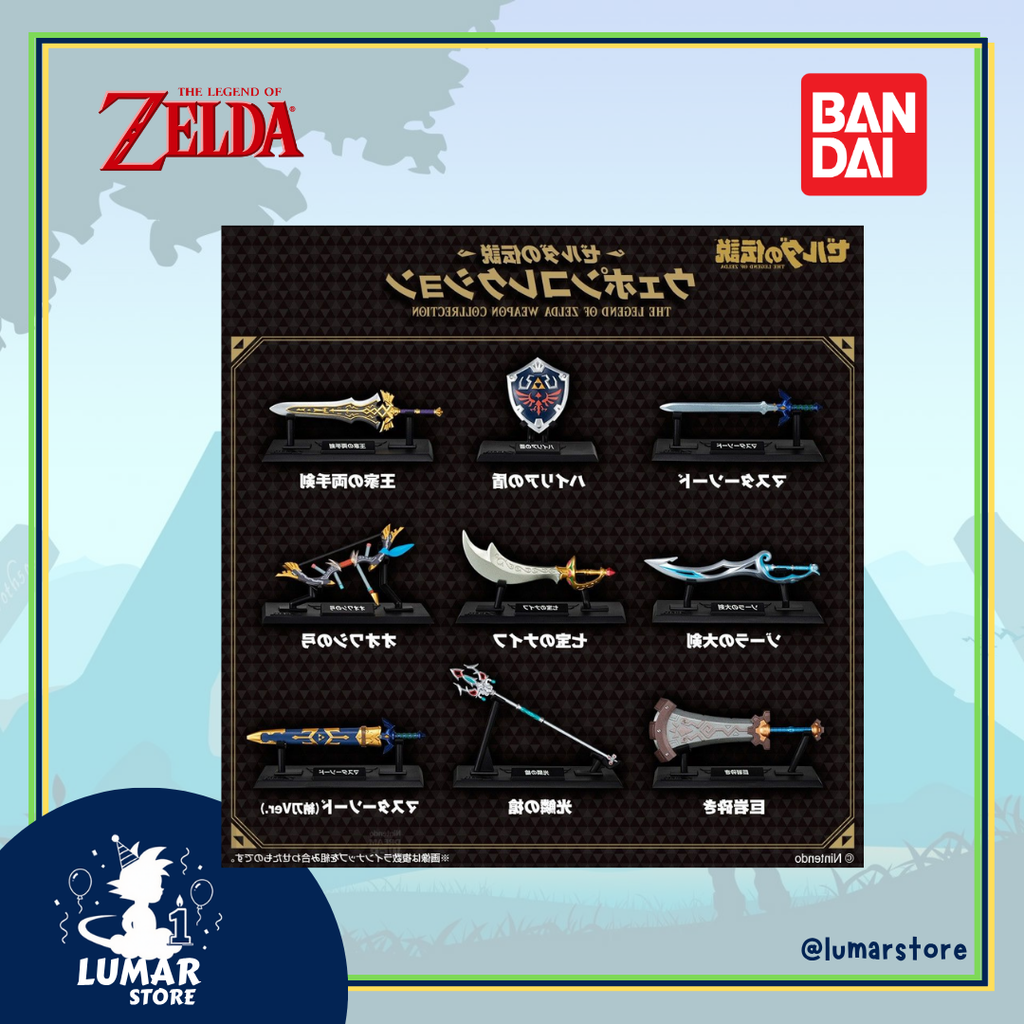Caja Sorpresa Réplicas de Armas The Legend of Zelda 9cm (Bandai Shokugan)