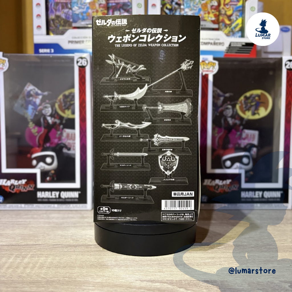 Caja Sorpresa Réplicas de Armas The Legend of Zelda 9cm (Bandai Shokugan)