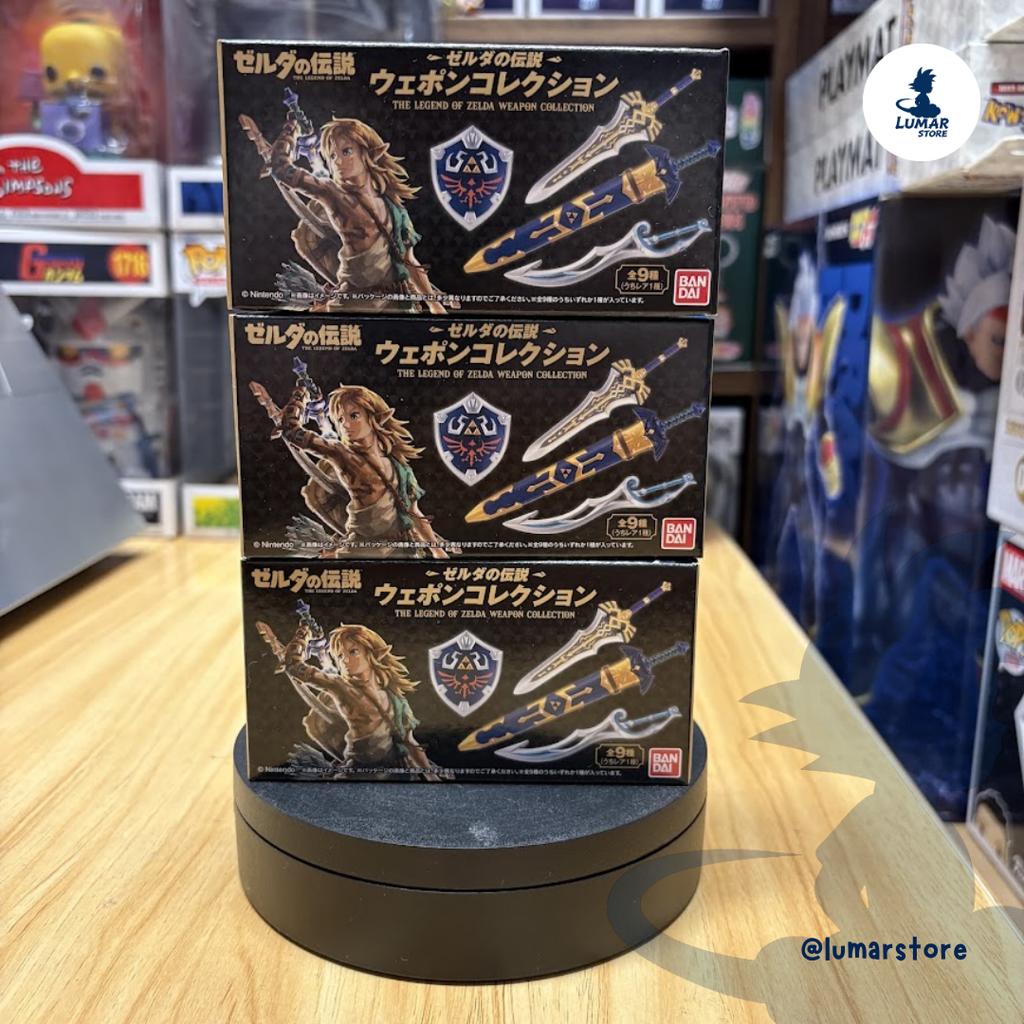 Caja Sorpresa Réplicas de Armas The Legend of Zelda 9cm (Bandai Shokugan)