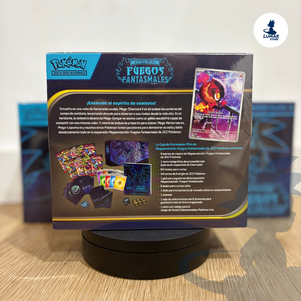 Caja de Entrenador Élite Pokémon – Fuegos Fantasmales (ETB) Español
