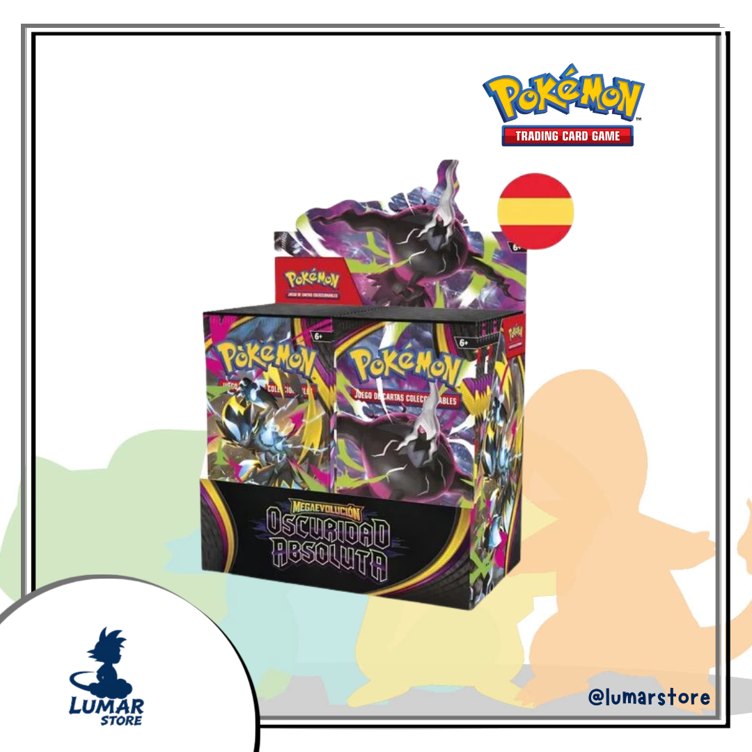Caja de Sobres Pokémon TCG: Megaevolución - Oscuridad Absoluta (36 Sobres en Español)