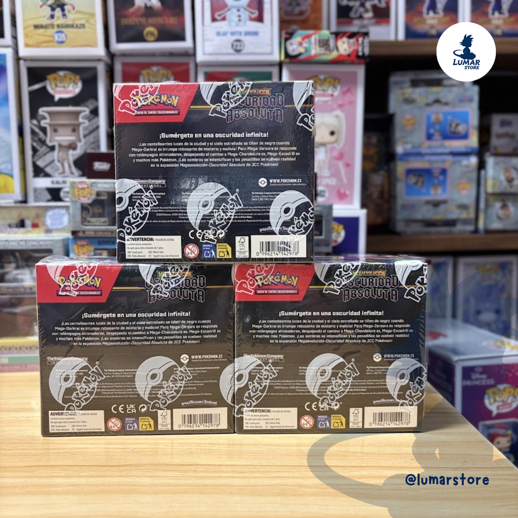 Caja de Sobres Pokémon TCG: Megaevolución - Oscuridad Absoluta (36 Sobres en Español)