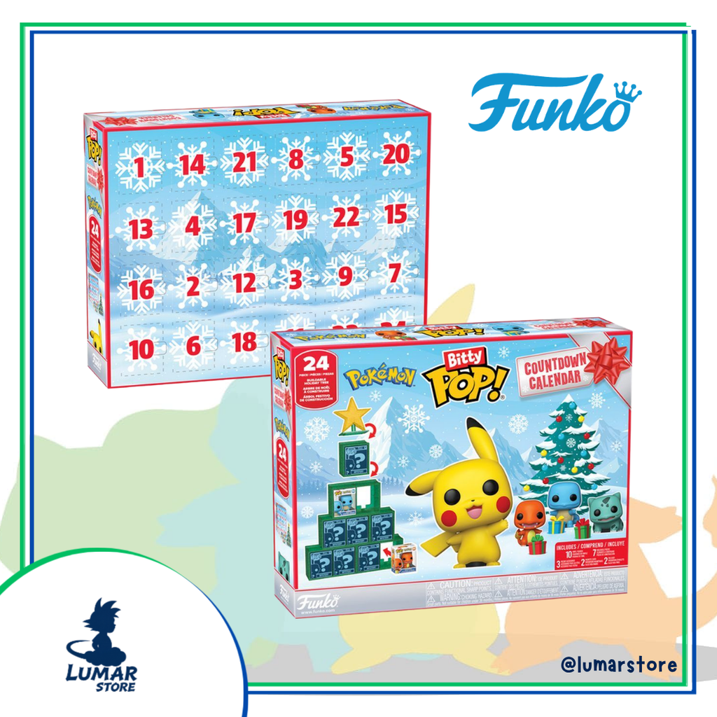 Calendario de Adviento Funko Bitty Pop!: Pokémon Countdown Calendar (24 Sorpresas)