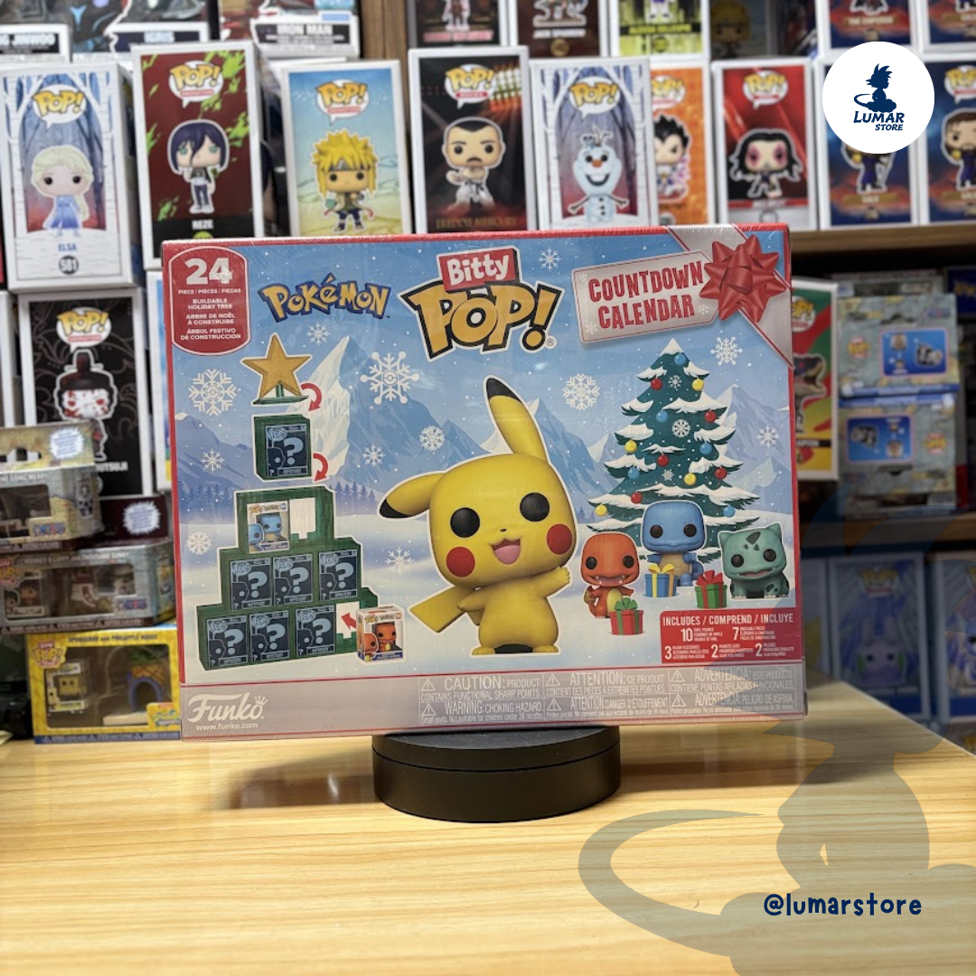 Calendario de Adviento Funko Bitty Pop!: Pokémon Countdown Calendar (24 Sorpresas)