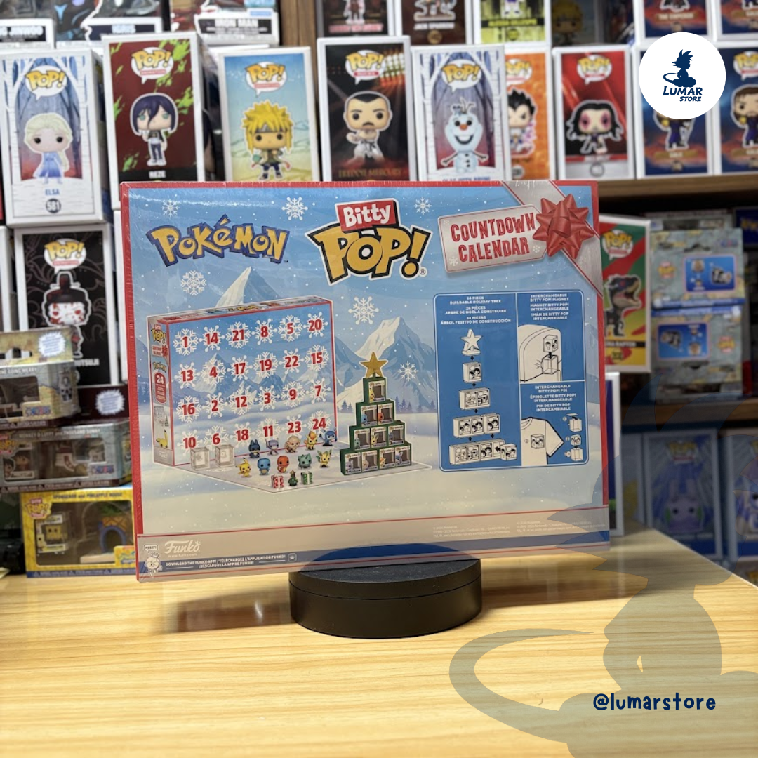 Calendario de Adviento Funko Bitty Pop!: Pokémon Countdown Calendar (24 Sorpresas)