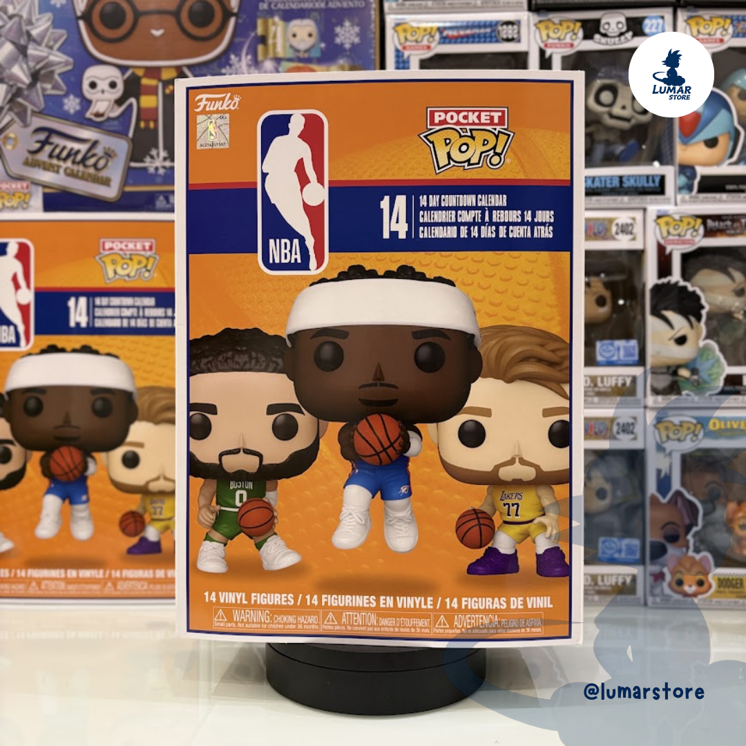 Calendario de Cuenta Atrás Funko Pocket Pop! NBA: 14 Días / 14 Figuras