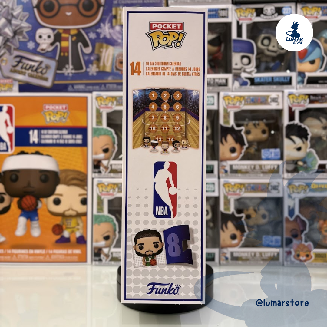 Calendario de Cuenta Atrás Funko Pocket Pop! NBA: 14 Días / 14 Figuras