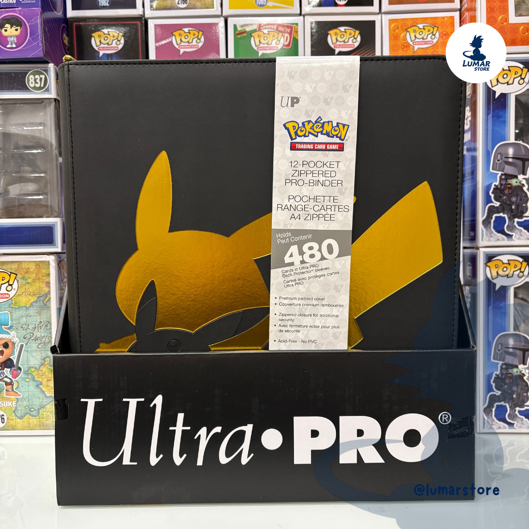 Carpeta PRO-Binder Elite 12-Pocket: Pokémon - Pikachu con Cremallera | Ultra Pro