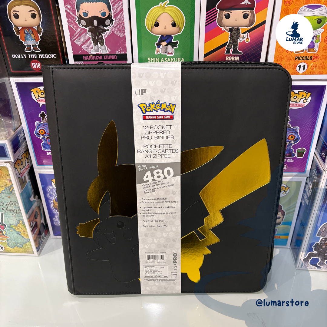 Carpeta PRO-Binder Elite 12-Pocket: Pokémon - Pikachu con Cremallera | Ultra Pro