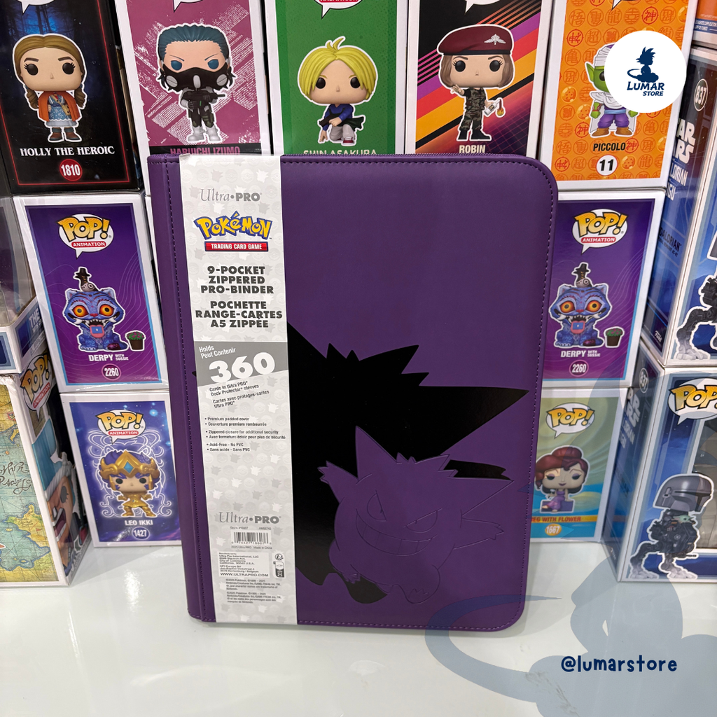 Carpeta PRO-Binder Elite 9-Pocket: Pokémon - Gengar con Cremallera | Ultra Pro