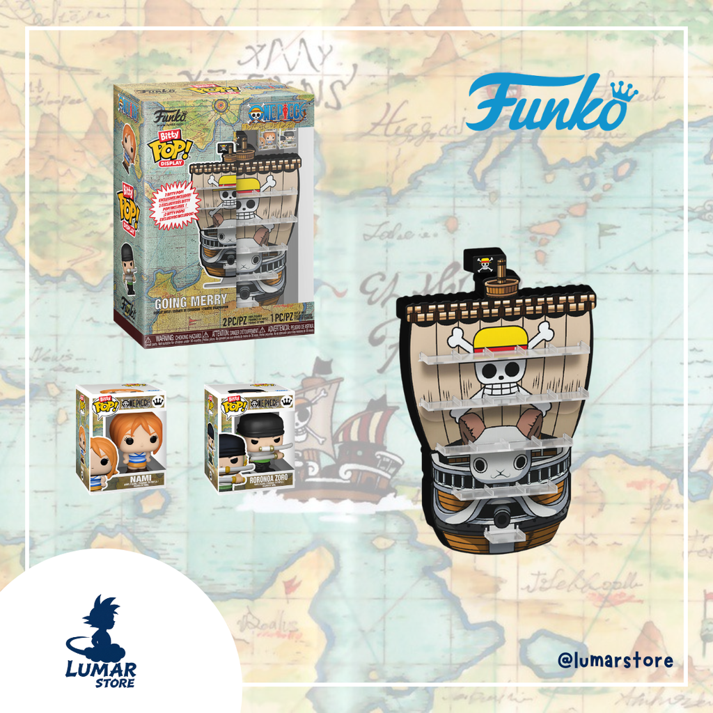 Expositor Funko Bitty Pop! One Piece: Going Merry Display (Incluye 2 Figuras Exclusivas)