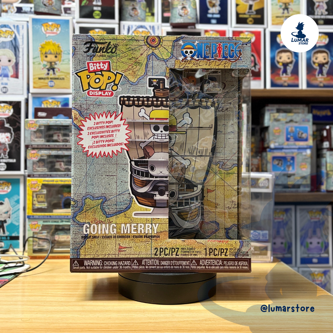 Expositor Funko Bitty Pop! One Piece: Going Merry Display (Incluye 2 Figuras Exclusivas)