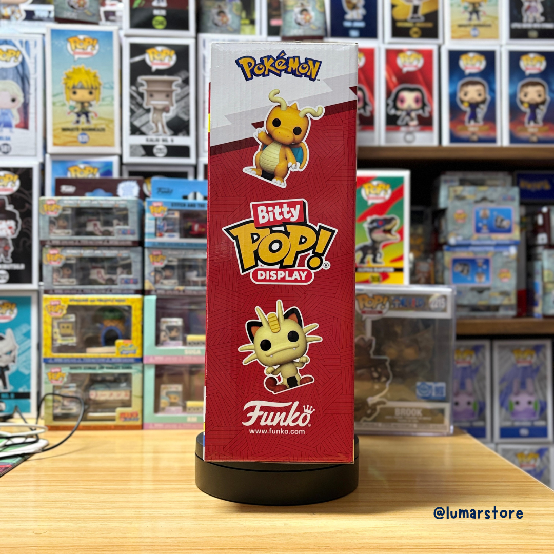 Expositor Funko Bitty Pop! Pokémon: Poké Ball Display Shelf (Incluye 2 Figuras Exclusivas)