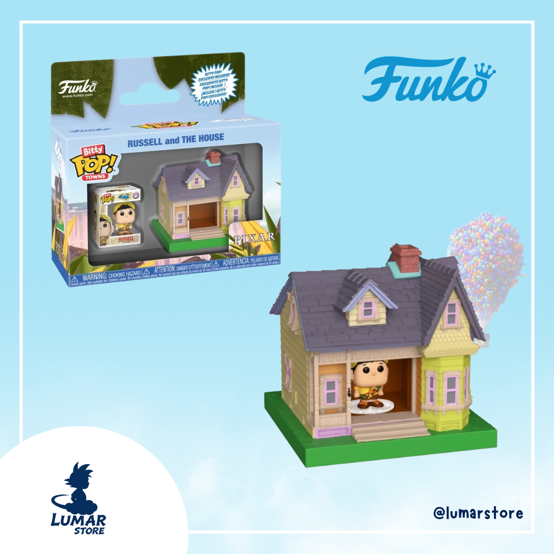 FUNKO Bitty POP! Town - Russell con la Casa | UP (Disney / Pixar)