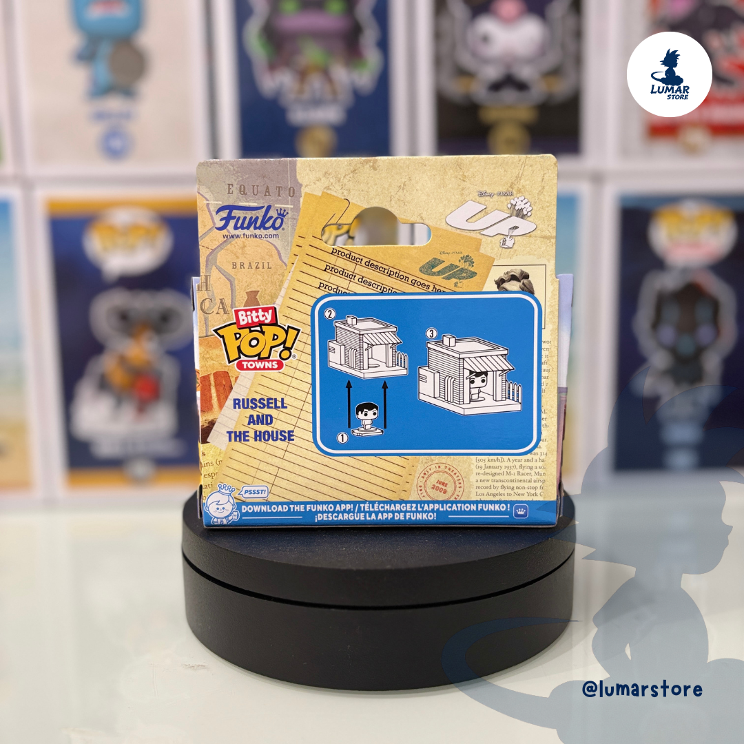 FUNKO Bitty POP! Town - Russell con la Casa | UP (Disney / Pixar)
