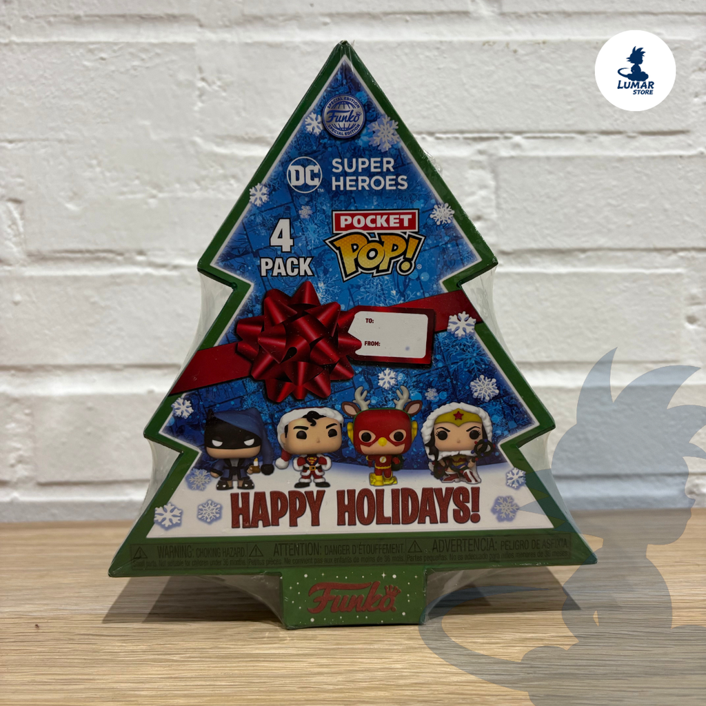 Funko Pocket Pop! DC Super Heroes – Holiday 4 Pack