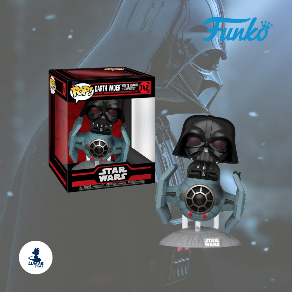 FUNKO POP!  742 DARTH VADER WITH TIE ADVANCED X1 STARFIGHTER (STAR WARS)