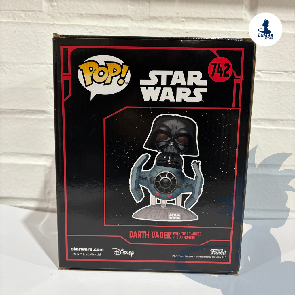FUNKO POP!  742 DARTH VADER WITH TIE ADVANCED X1 STARFIGHTER (STAR WARS)