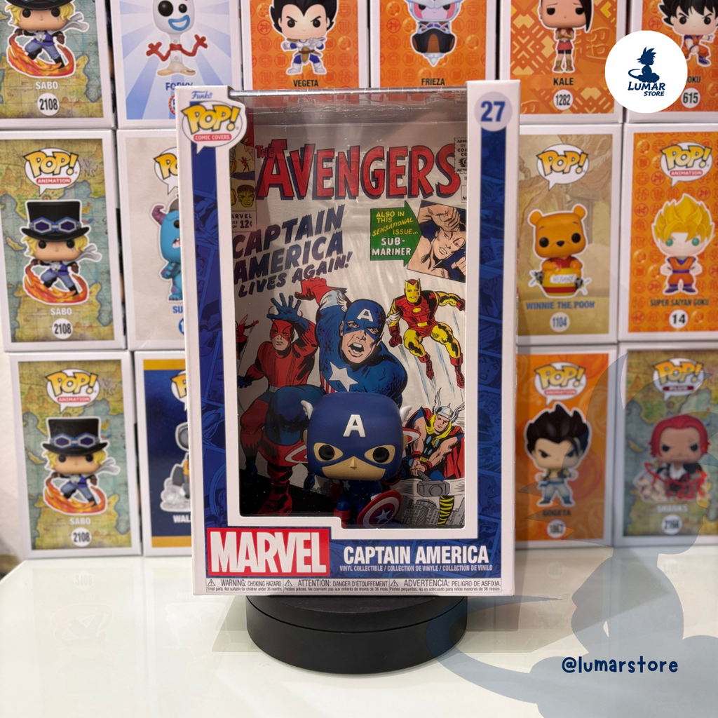 FUNKO POP! Comic Cover 27 - Captain America (Marvel) | The Avengers #4