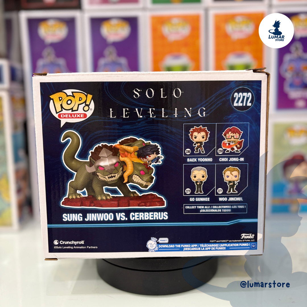 FUNKO POP! Deluxe 2272 - Sung Jinwoo vs. Cerberus | Solo Leveling