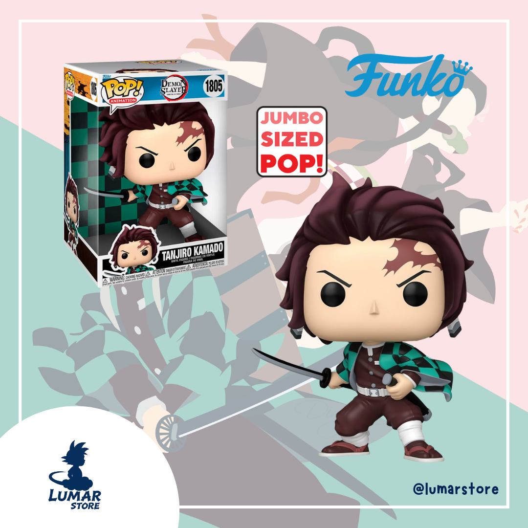FUNKO POP! Jumbo 1805 - Tanjiro Kamado (Super Sized 25cm) | Demon Slayer: Kimetsu no Yaiba