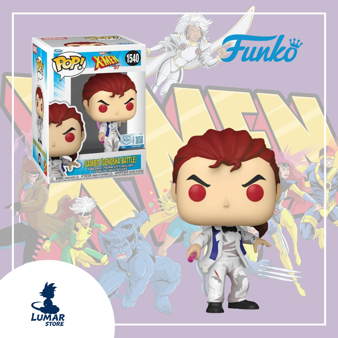 FUNKO POP! Marvel 1540 - Gambit / Gámbito (Genosha Battle) | X-Men '97 | Exclusivo